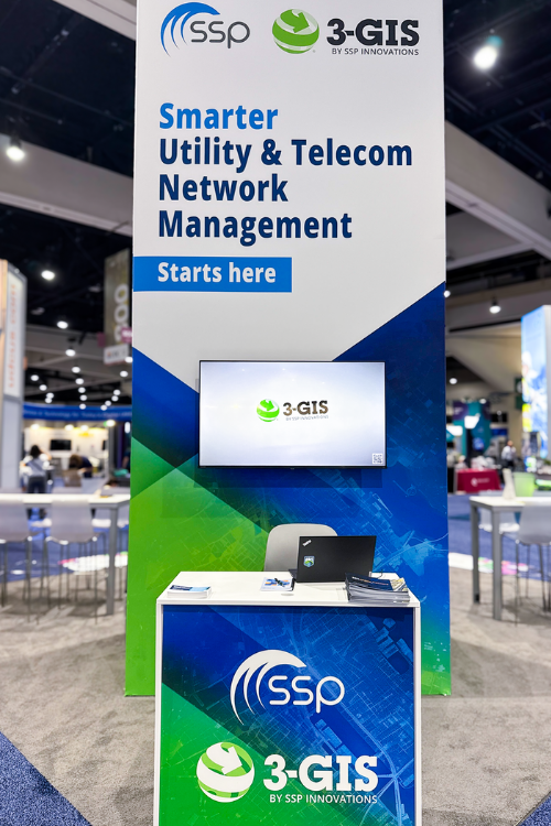 SSP and 3-GIS booth at the 2025 Esri User Conference